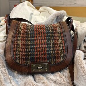 Fossil Bag brown leather cross body bag